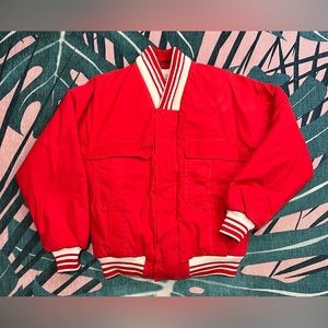Vintage Pacific Trail Sportswear Puffy Lined Varsity Style Jacket Coat
